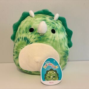 Rocio the Tie Dye Triceratops Squishmallow 8"